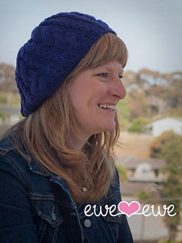 222 (Casual Cable Slouch Hat)