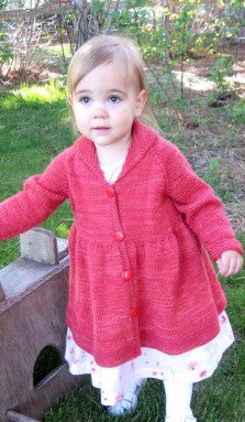 1010 Girl's Victorian Coat, sizes 18mos to 10yrs, DK weight