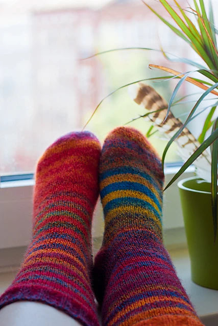 Free Pattern Friday: Magic Zauberball Stripe Socks