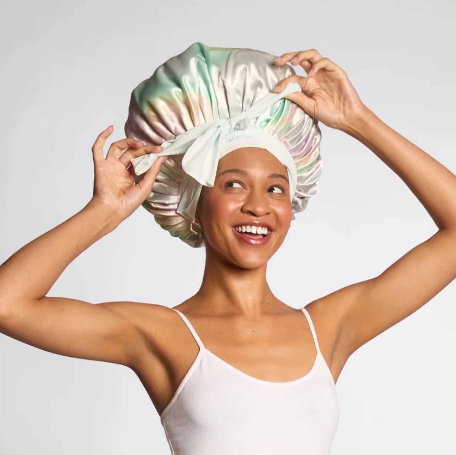 Kitsch Adjustable Oversized Satin Bonnets