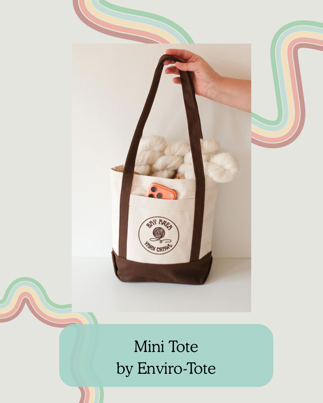 Mini Market Tote for the Bay Area Yarn Crawl 2026 (DROPPING FRIDAY 2/13!)