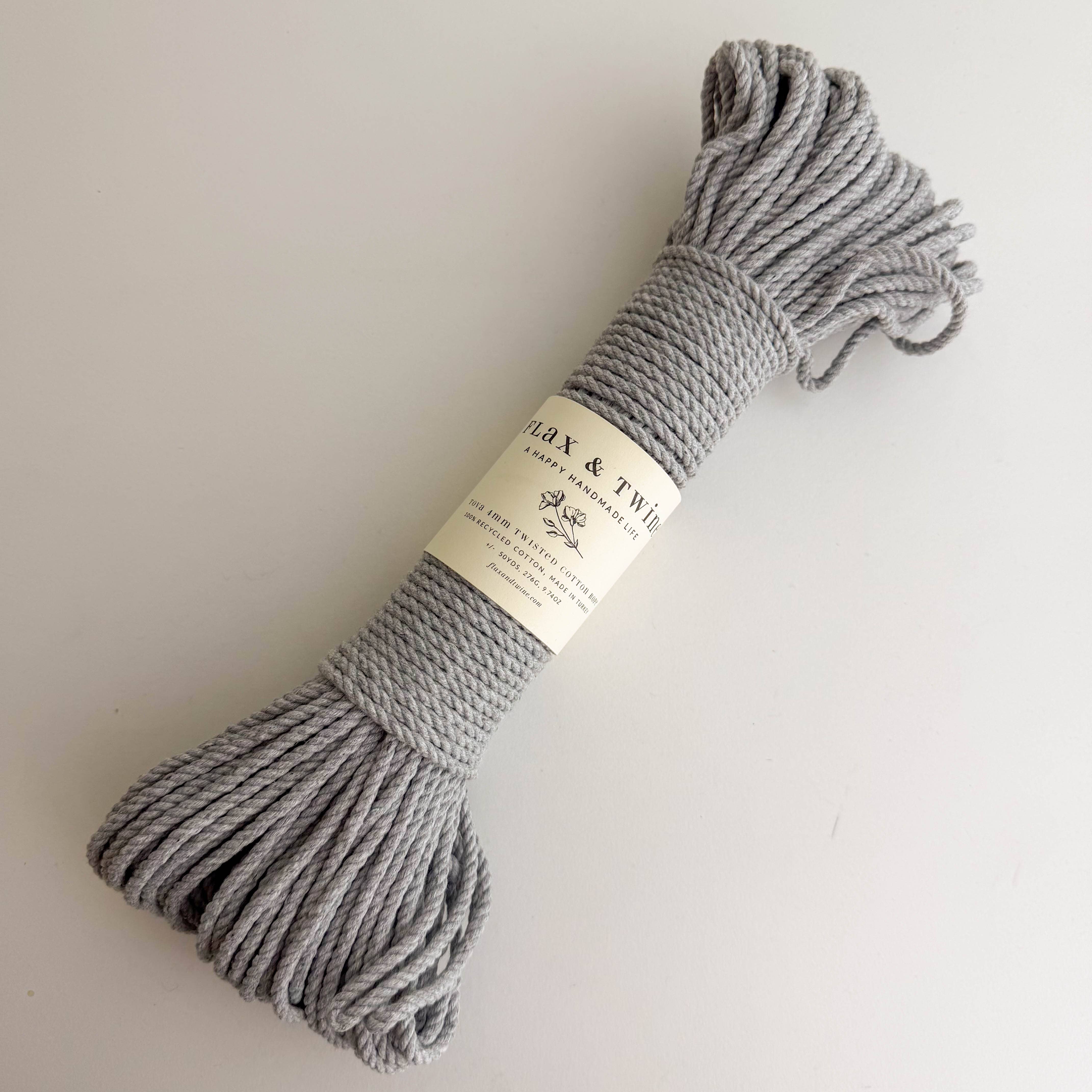 4mm Tova Twisted Cotton Rope
