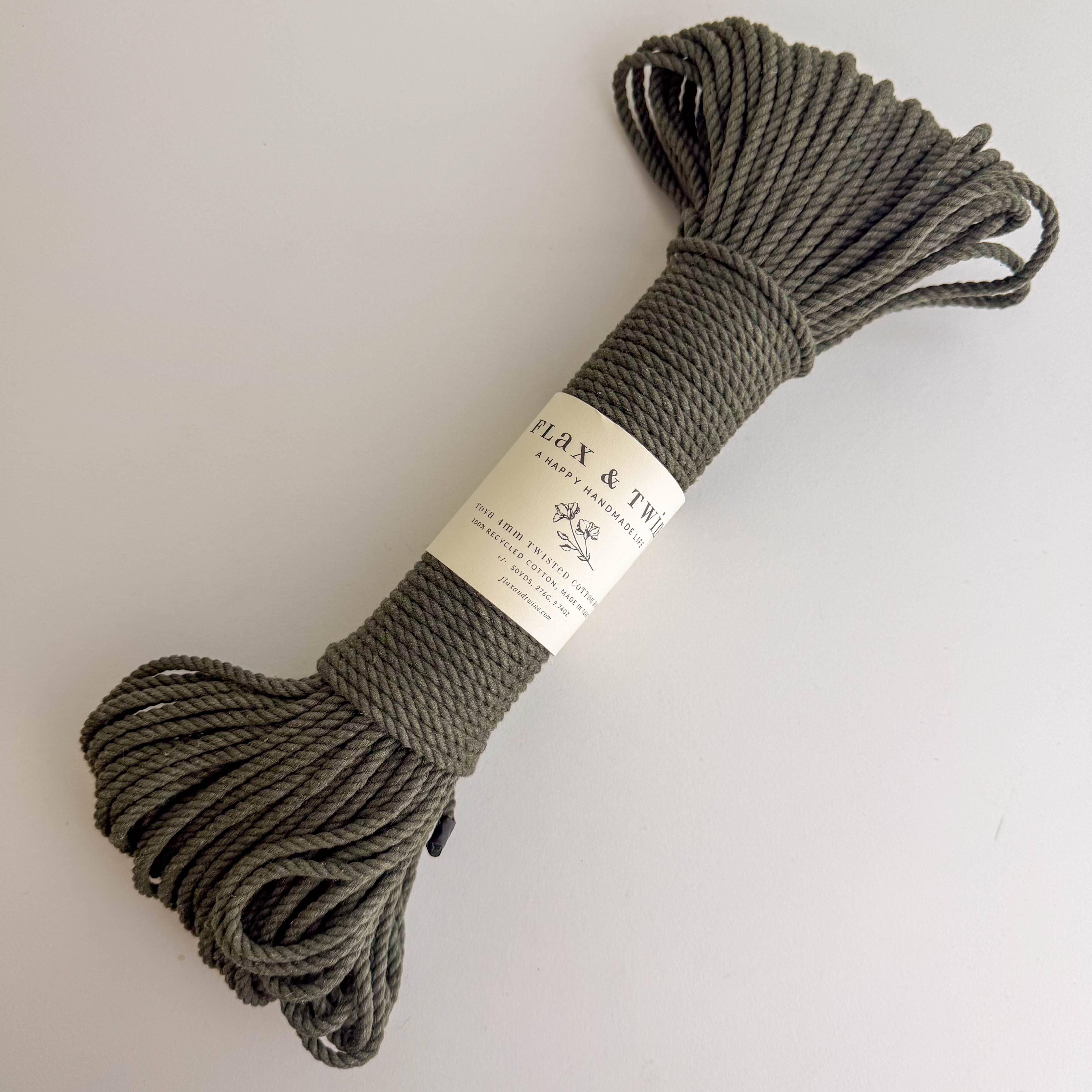 4mm Tova Twisted Cotton Rope