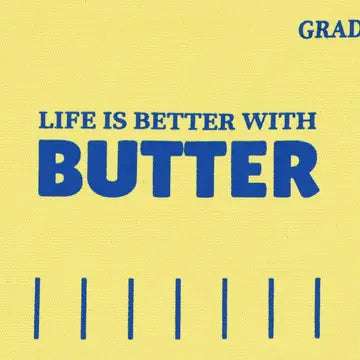 Life Is Better with Butter Canvas Pouch