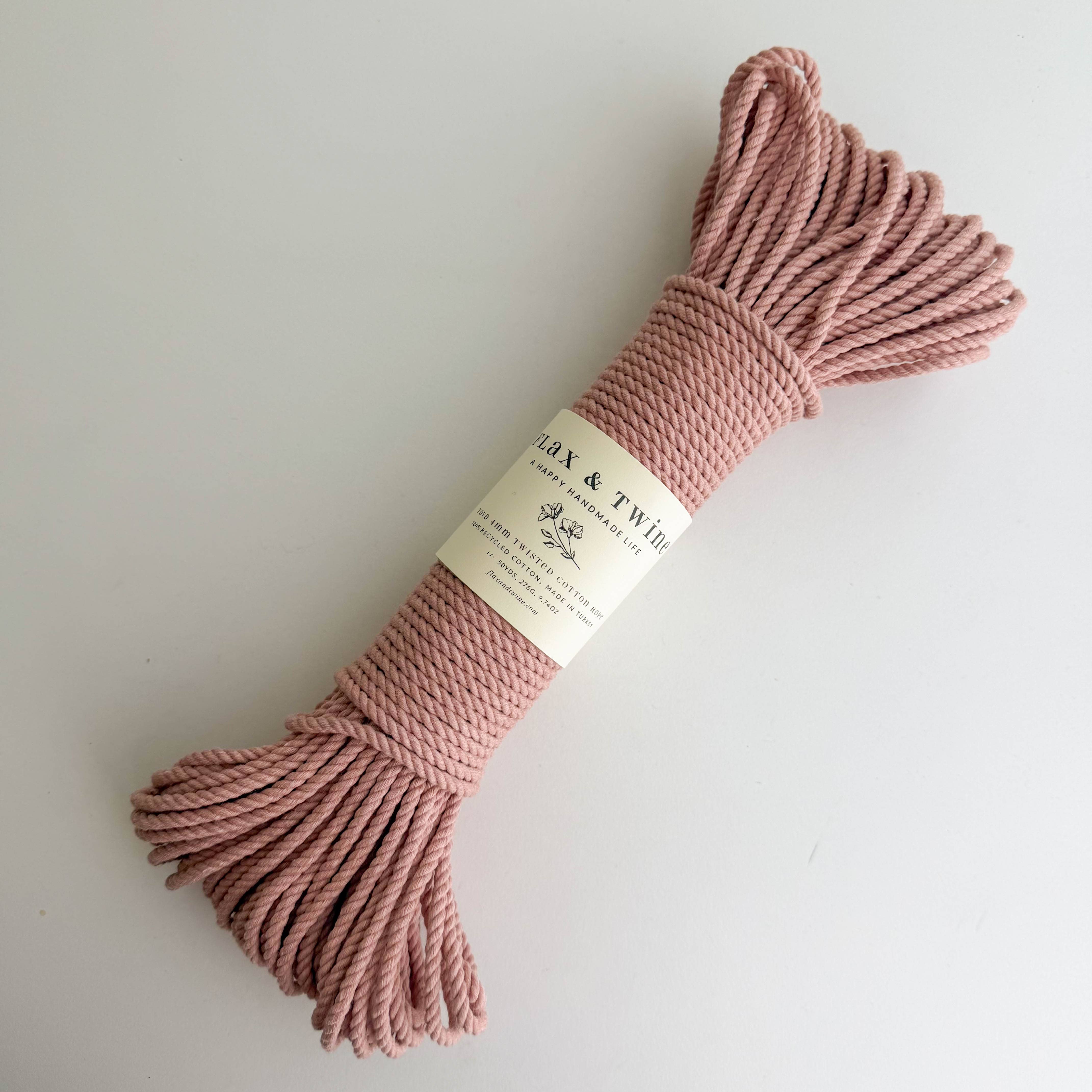 4mm Tova Twisted Cotton Rope