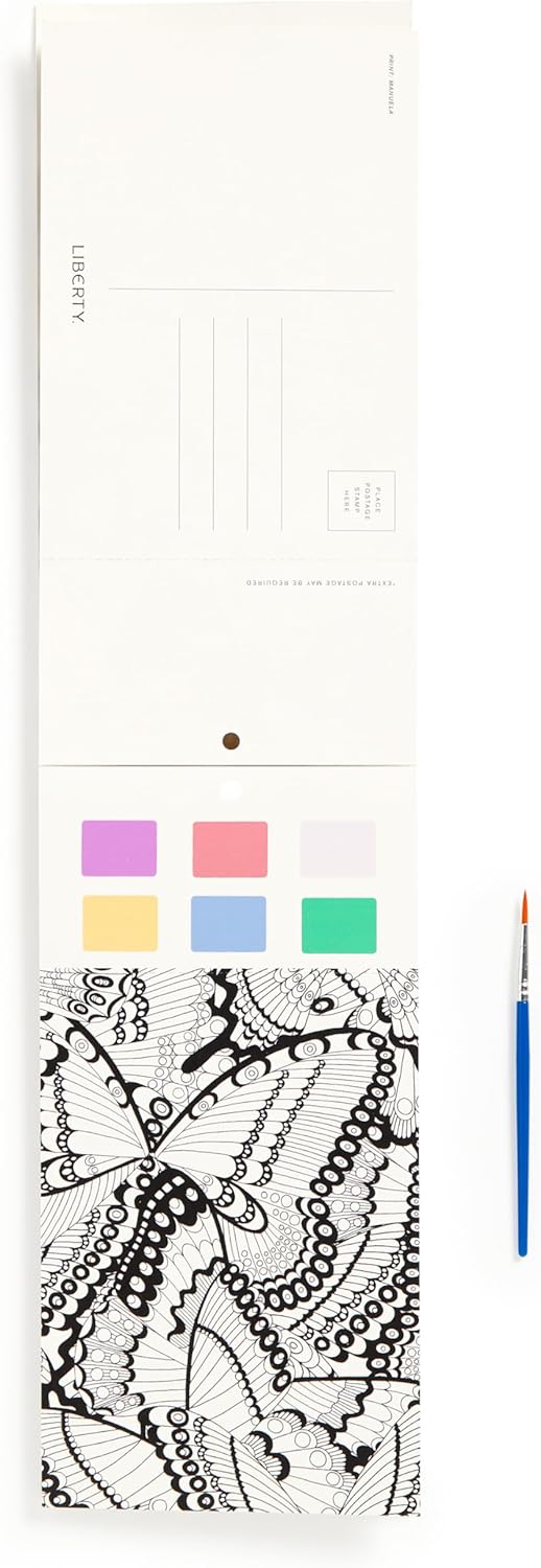 Galison Paint-in Print Set (Set of 6 Paint-in Prints)