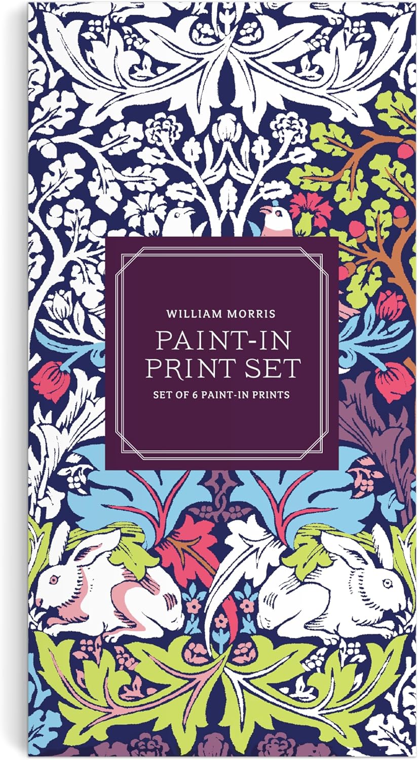 Galison Paint-in Print Set (Set of 6 Paint-in Prints)