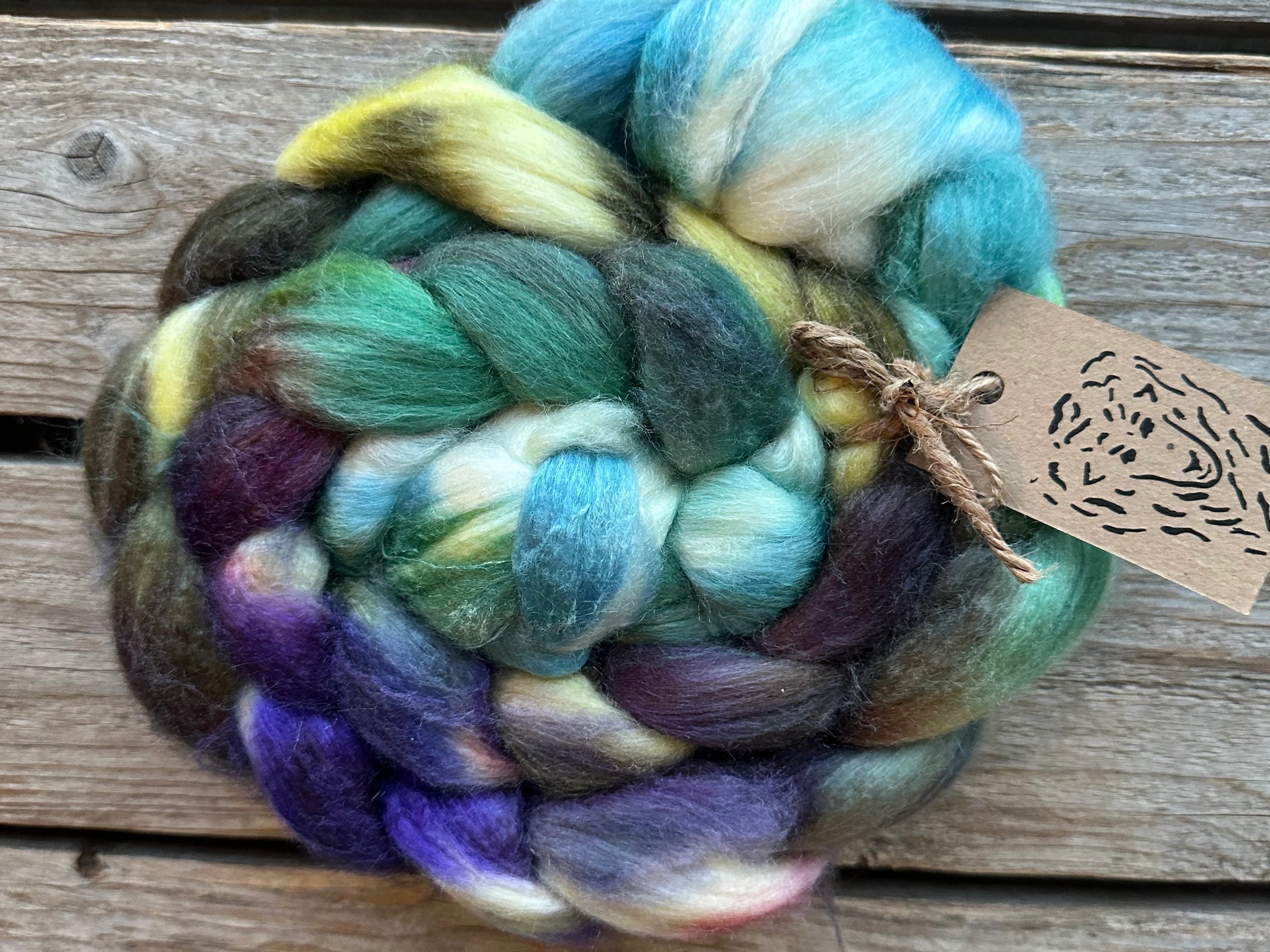 Merino Silk Roving Braids (Koigu)