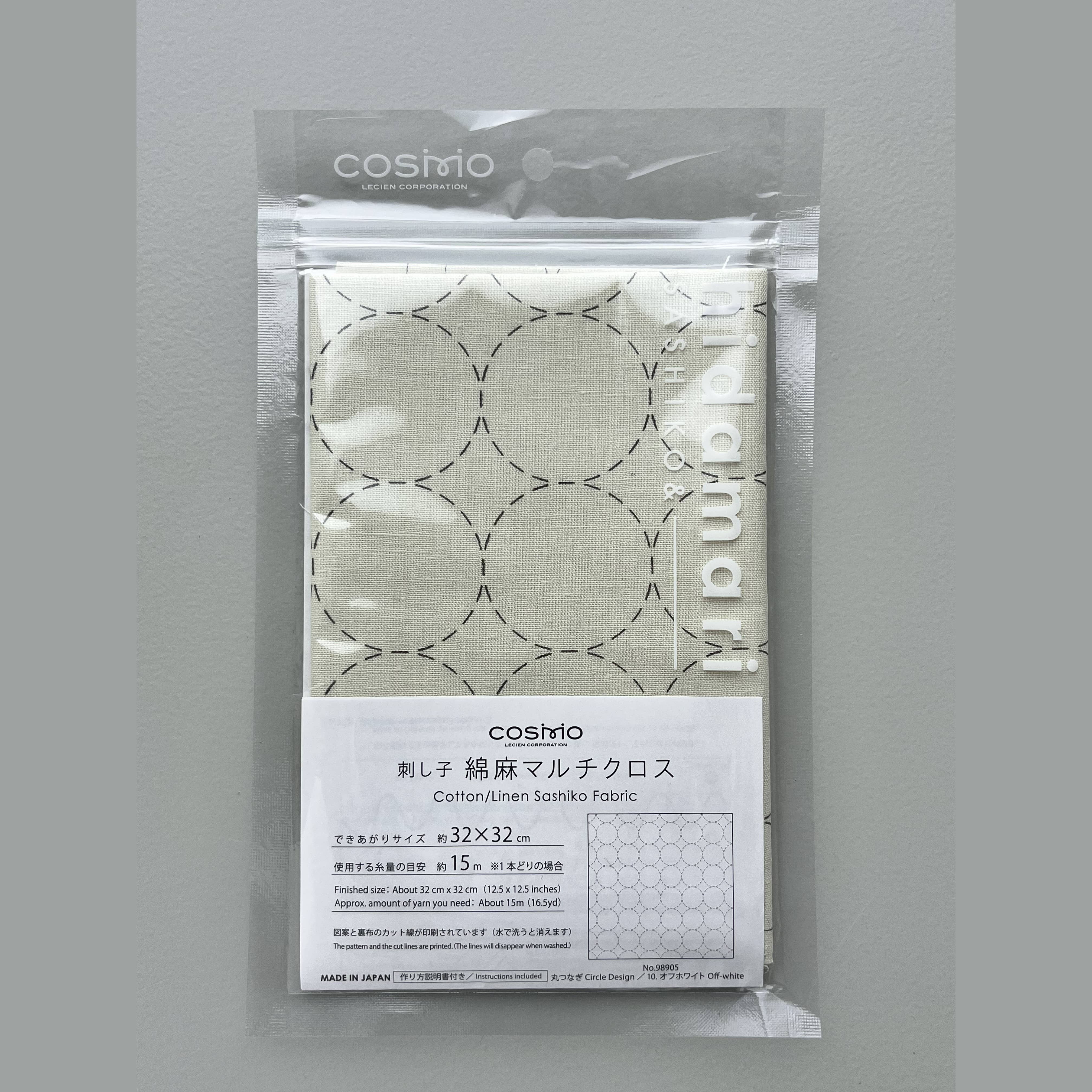 COSMO Sashiko Preprinted  Fabric
