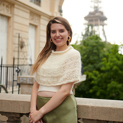 Blooming Crocus Eyelet Capelet Kit