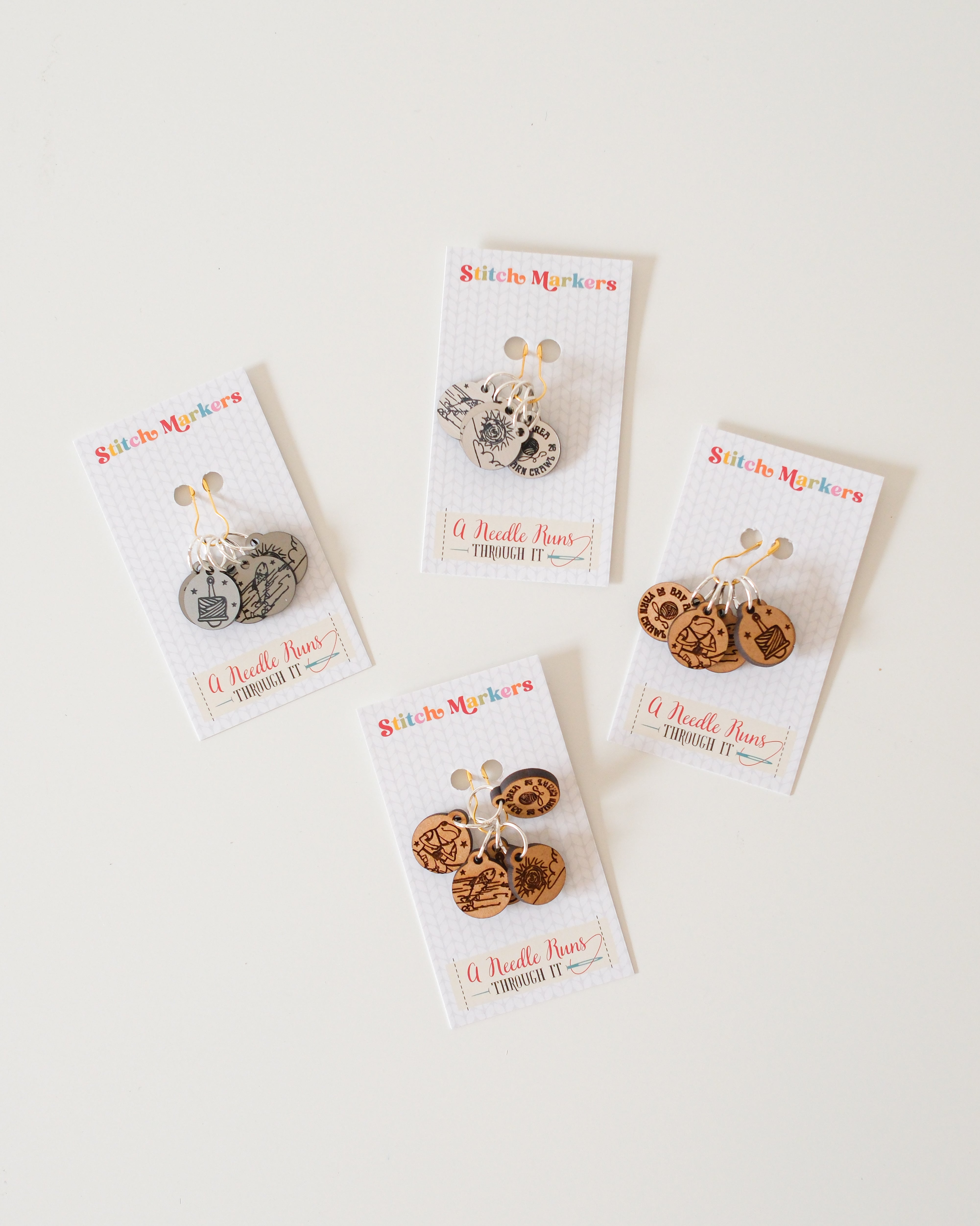 ANRTI Stitch Marker Sets of 5 for the Bay Area Yarn Crawl 2026