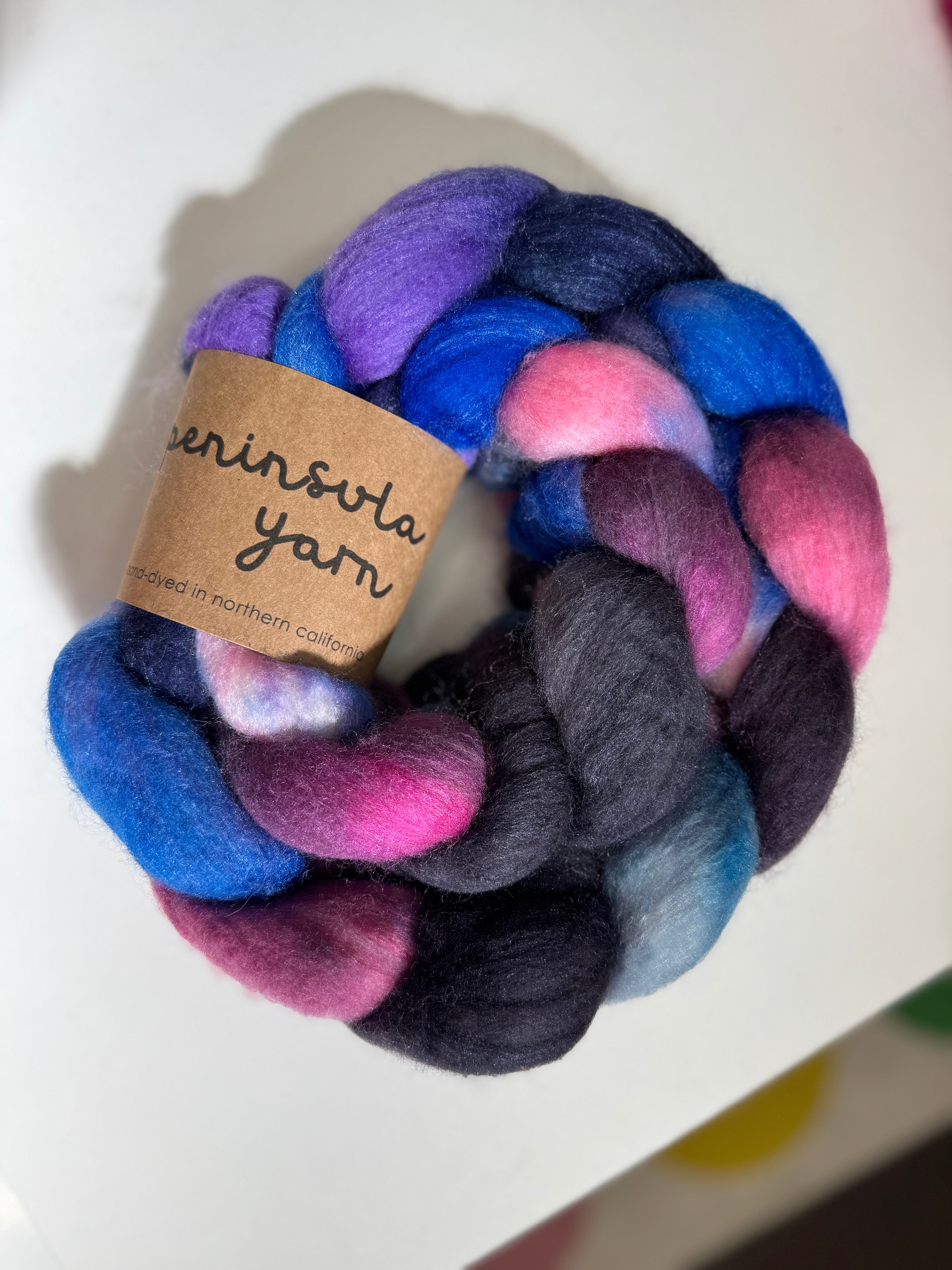 Polwarth/Silk Combed Top - Peninsula Yarn Fiber