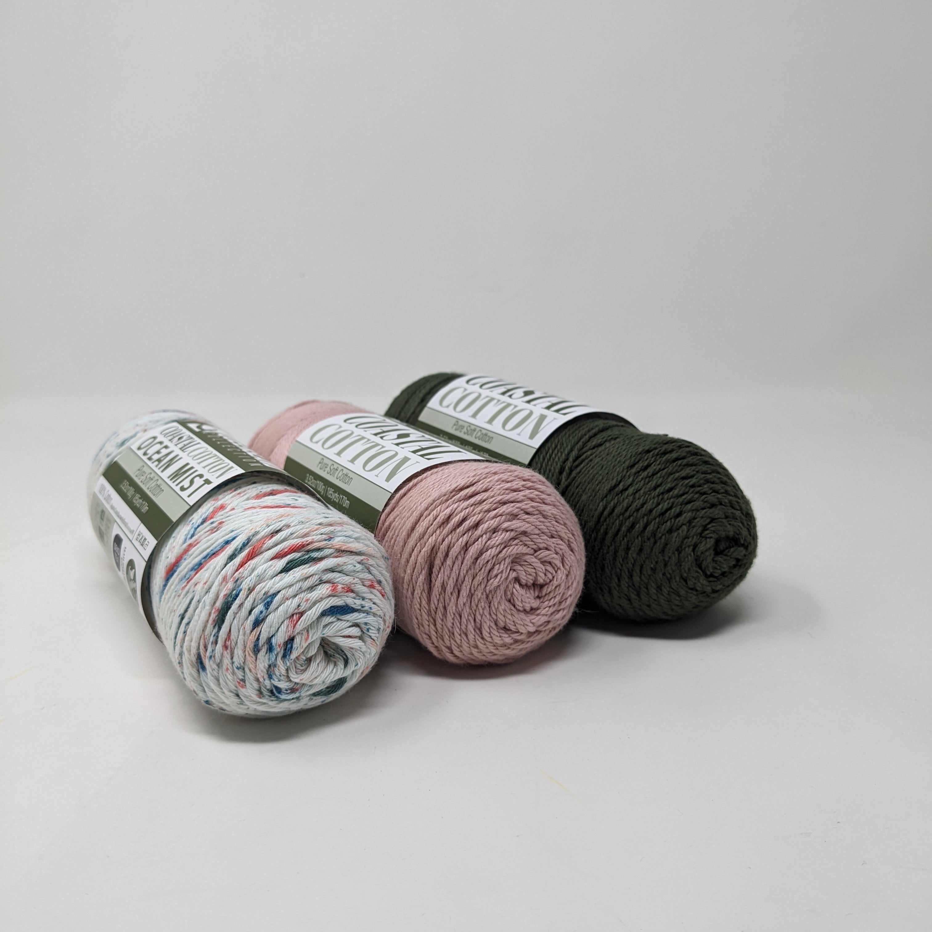 Linen Dishcloth Set Kit (with Coastal Cotton Ocean Mist)