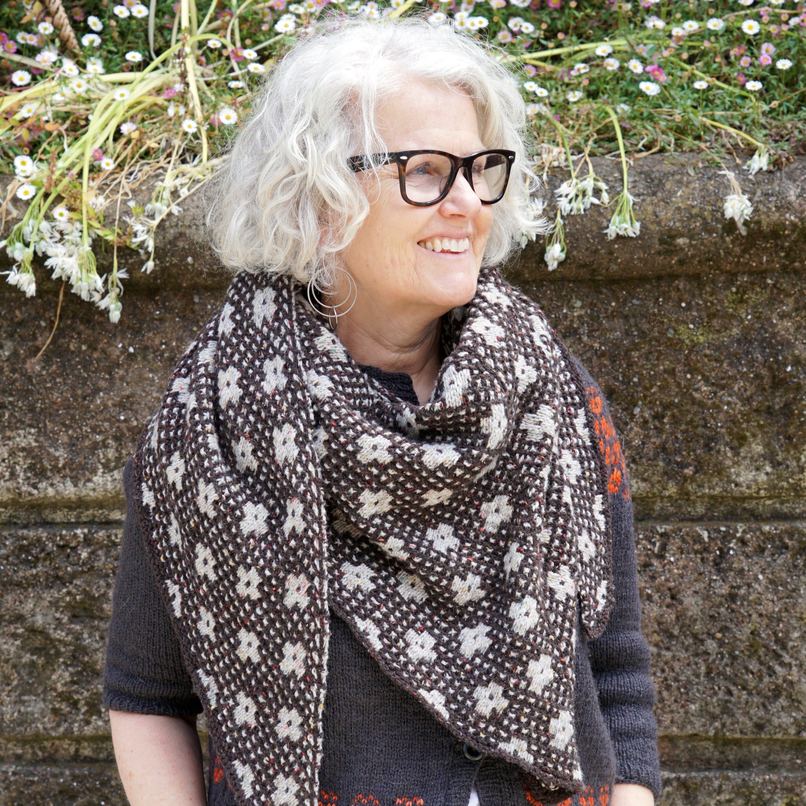Pressed Flowers Shawl Kit — ImagiKnit