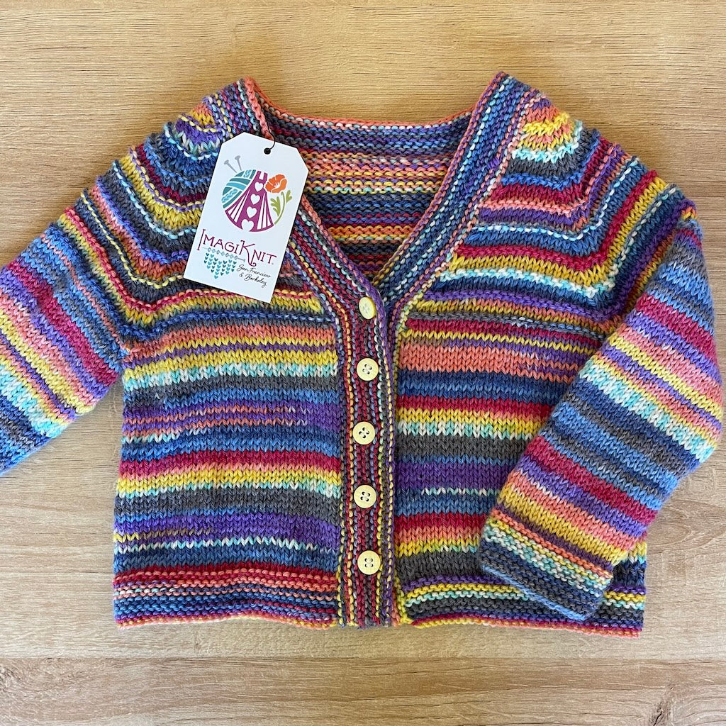 Sweetly Stripes Baby Cardigan Kit