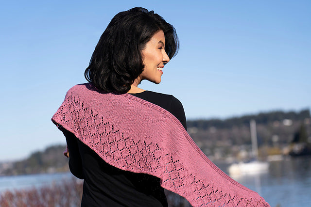 Bordeaux Trellis Shawl Kit