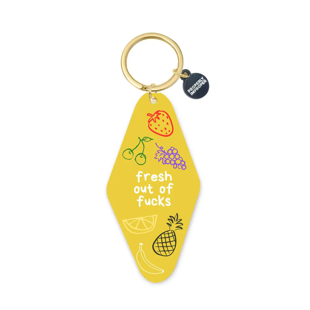 Properly Improper Motel Keychains