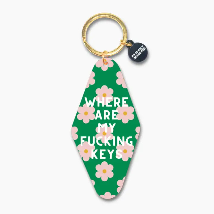 Properly Improper Motel Keychains