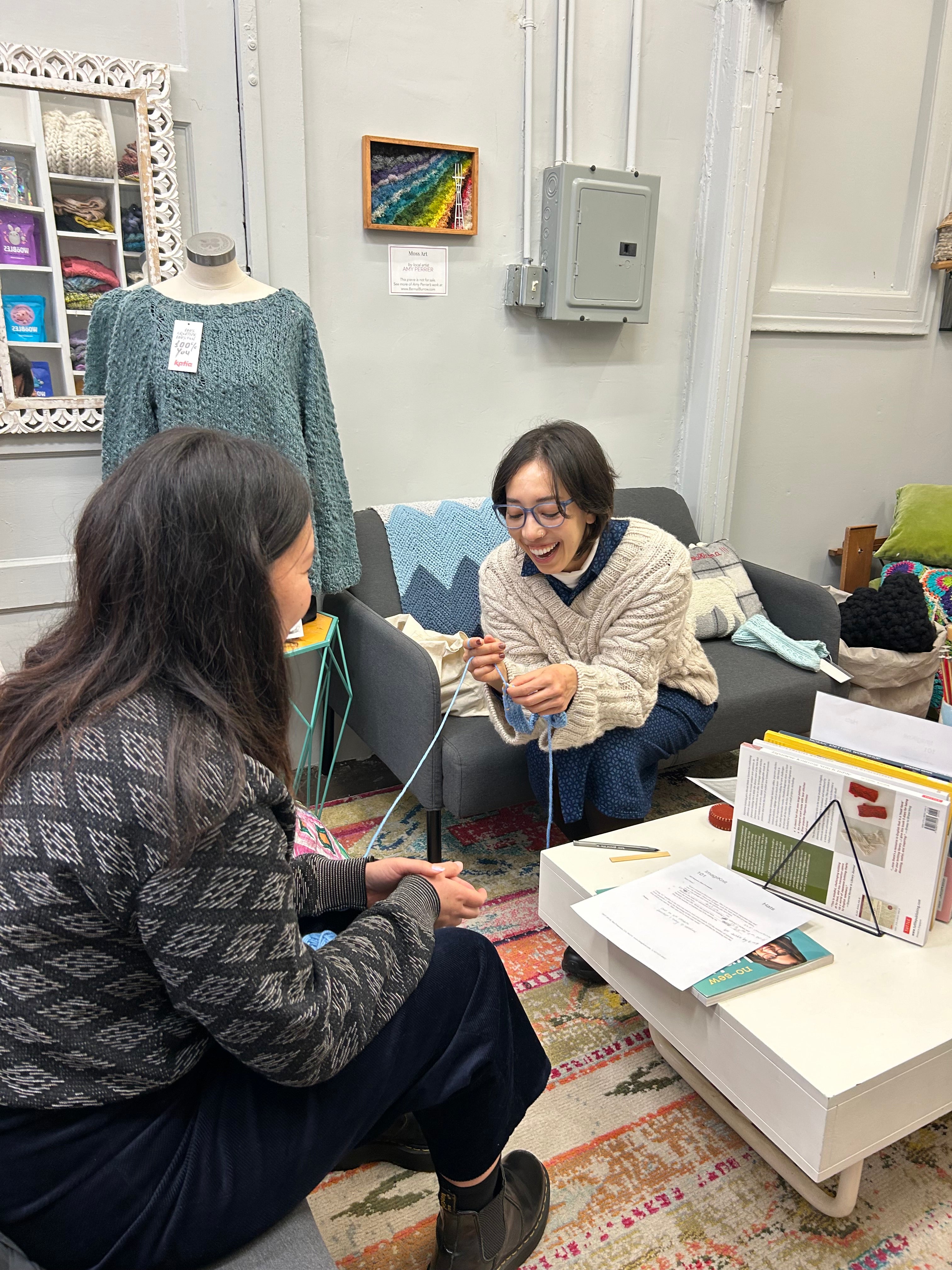 Private KNITTING Lesson with Michiko (Berkeley)