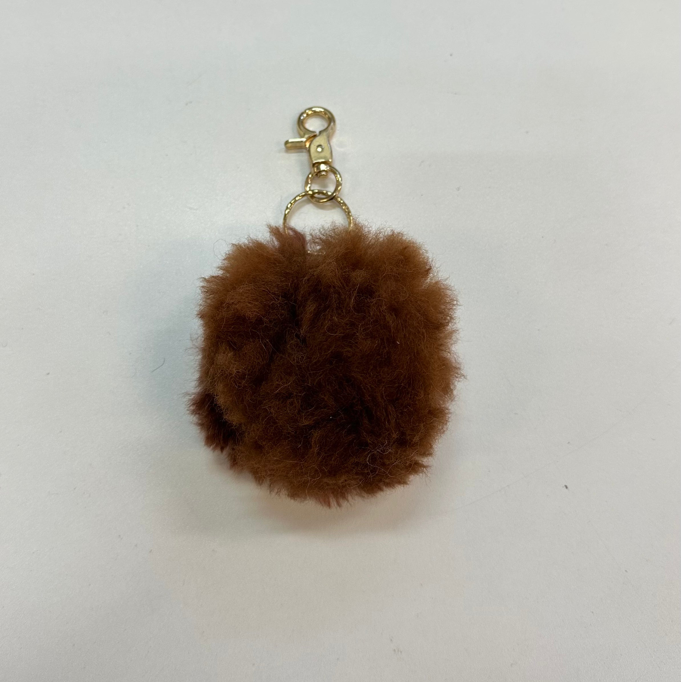 Alpaca Pom Keychain