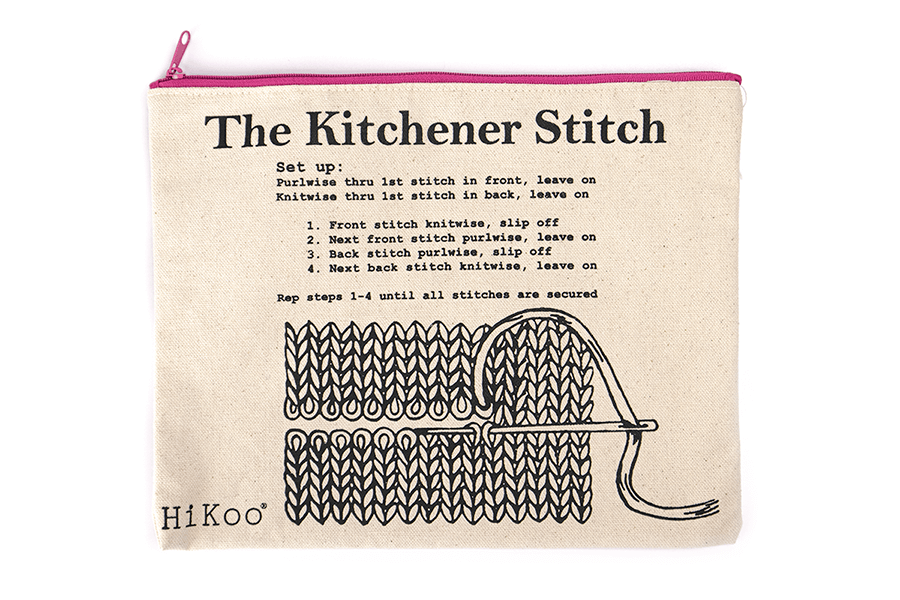 HiKoo Kitchener Stitch Zip Bag