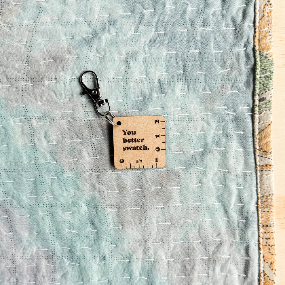 Mini 1" (2 cm) Ruler Keychain