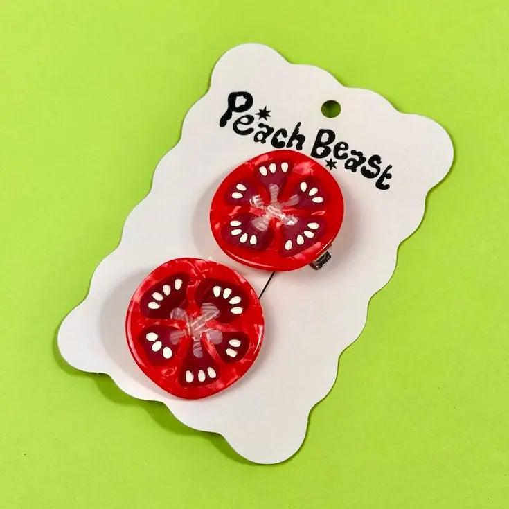 Peach Beast Hair Clip Sets