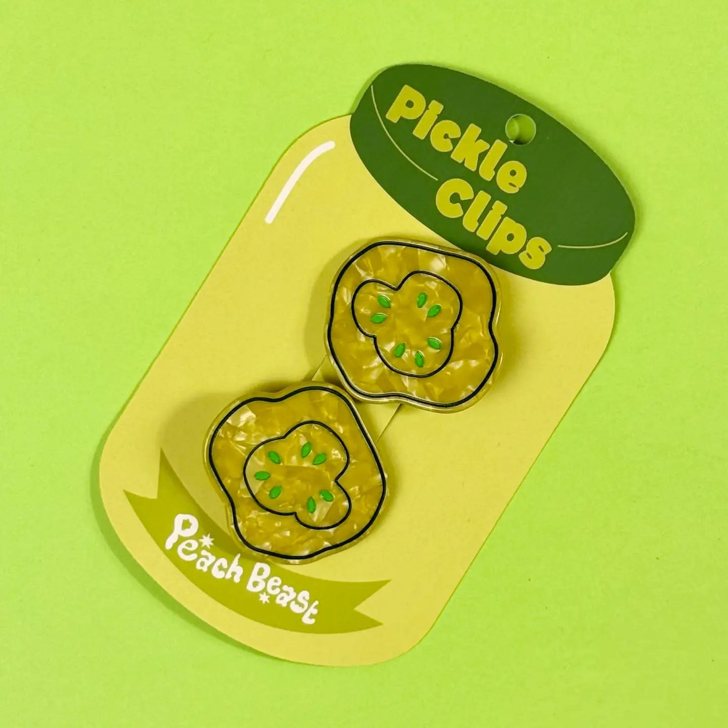 Peach Beast Hair Clip Sets