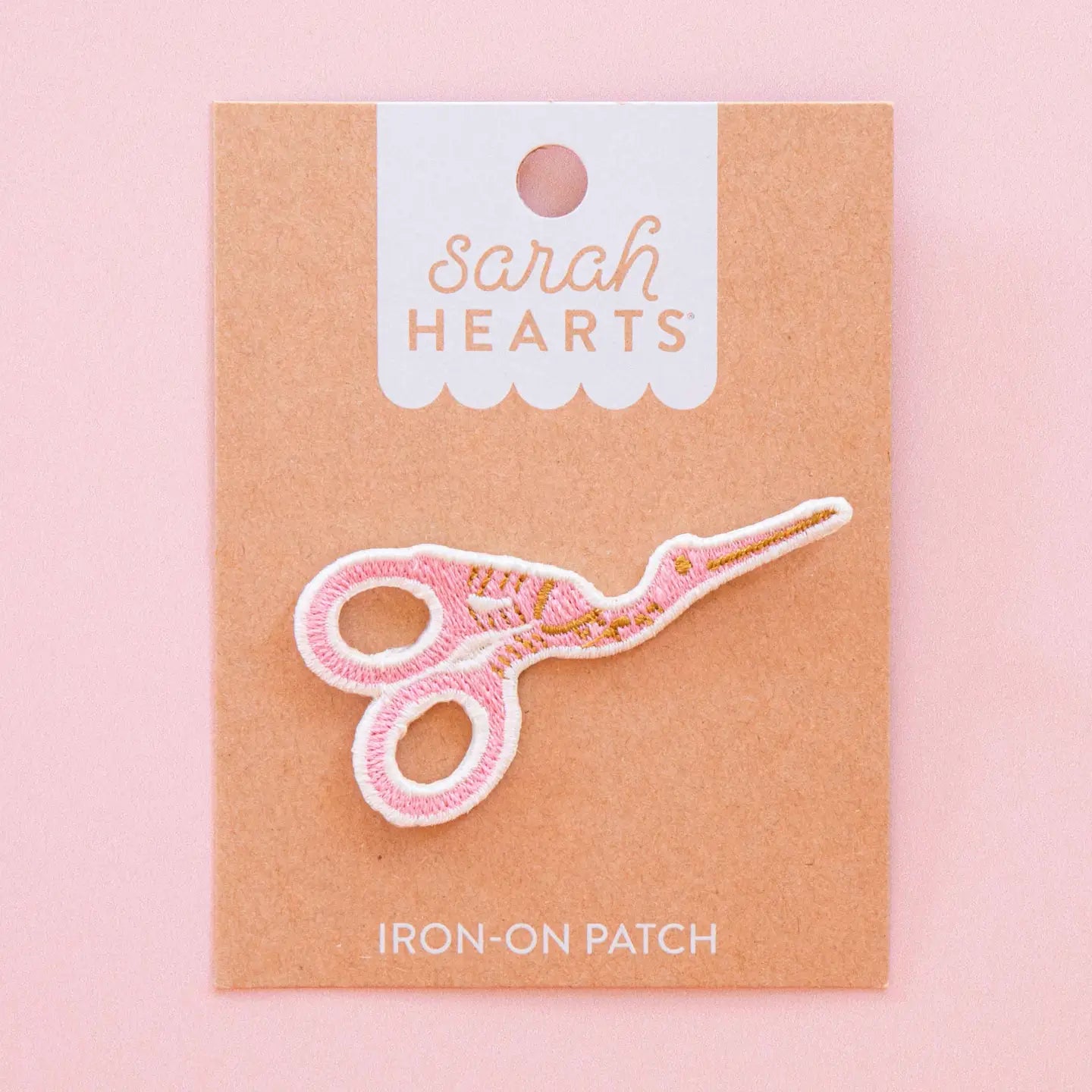 Sarah Hearts Iron-On Patch