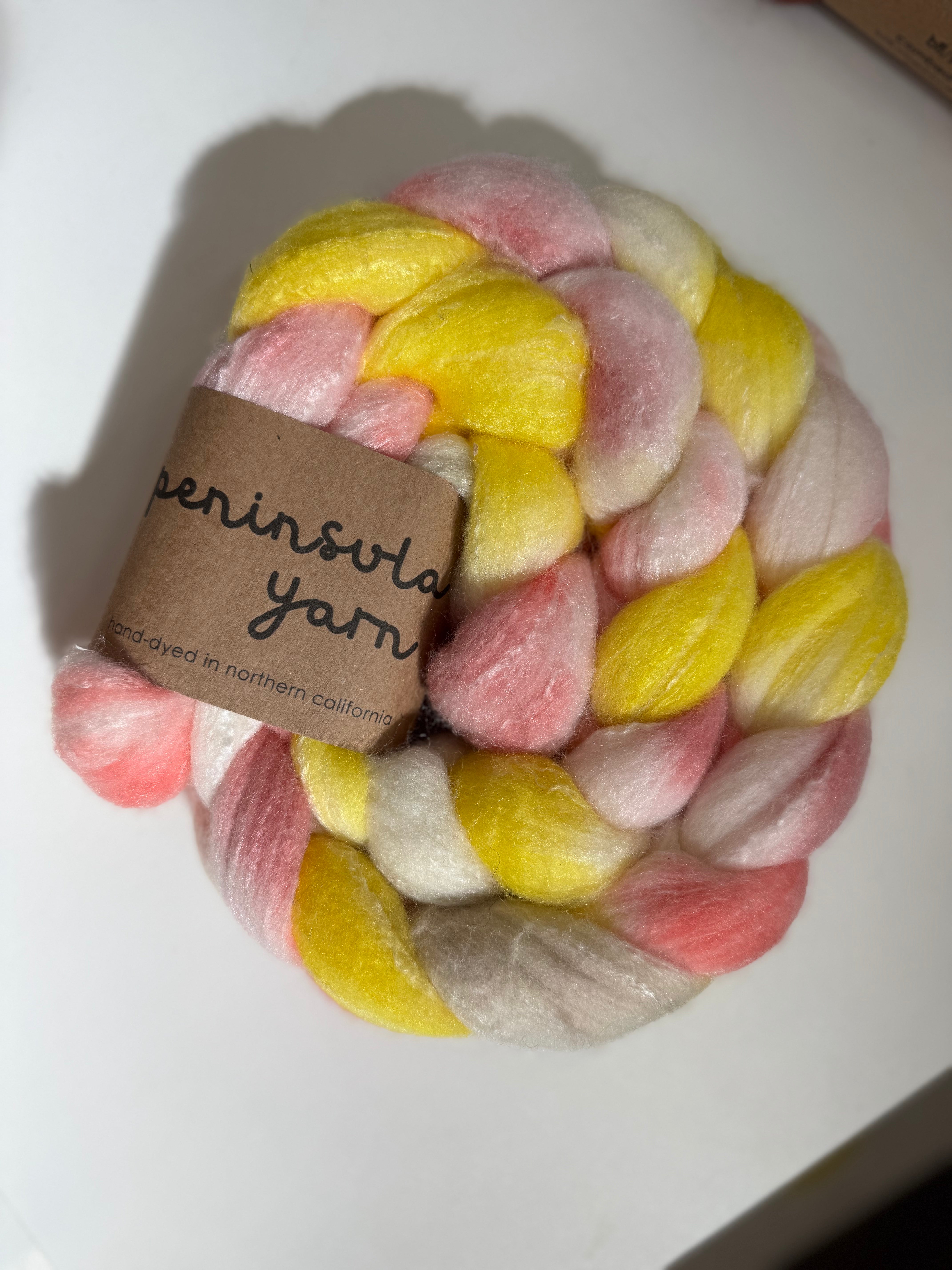 Targhee/Bamboo/Silk Combed Top - Peninsula Yarn Fiber