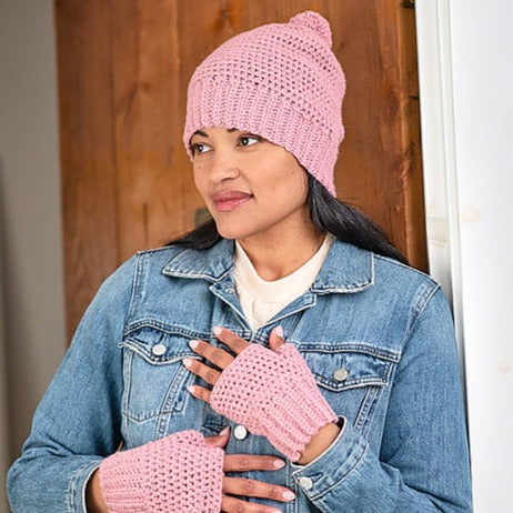Porcini Hat and/or Mitts Crochet Kit