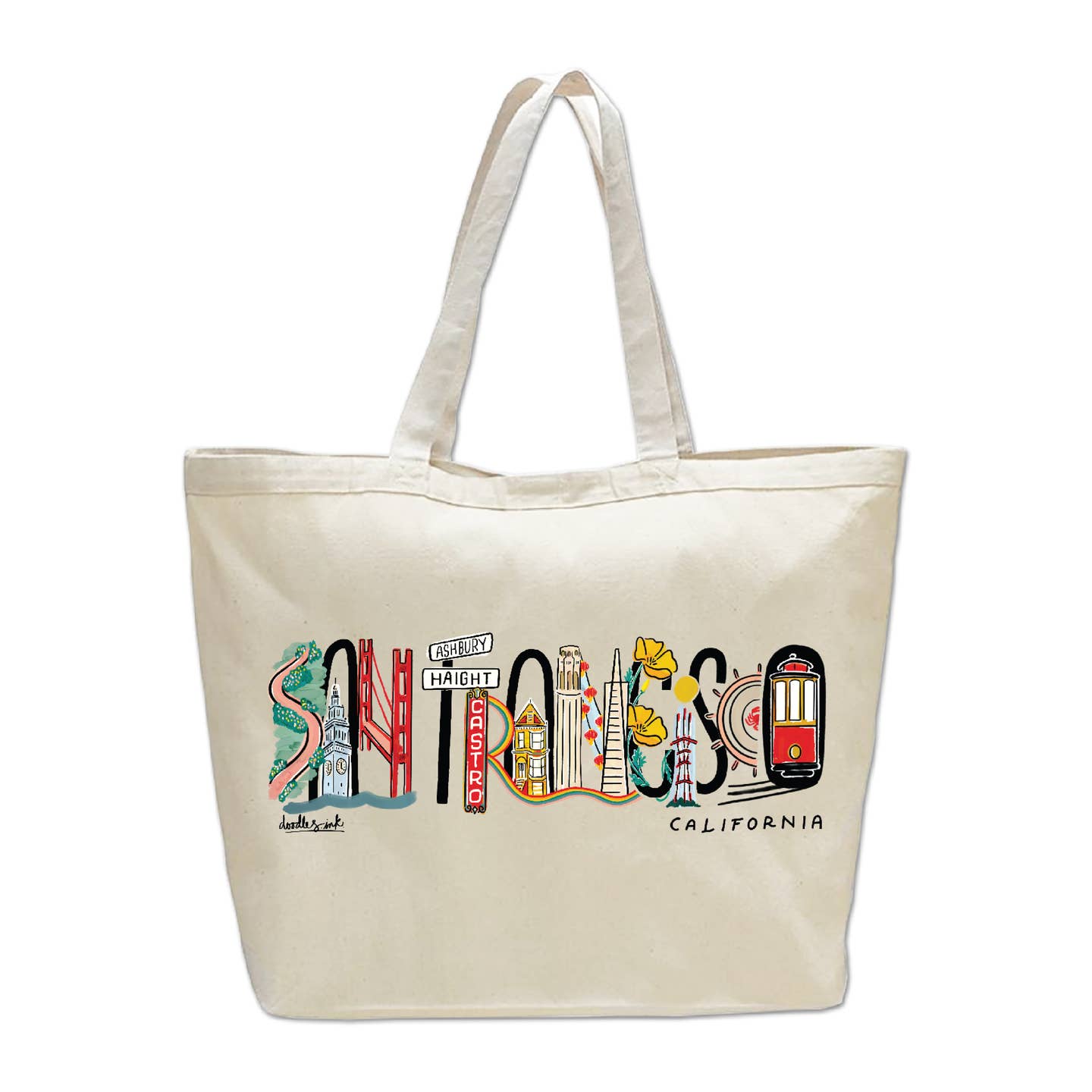 doodles.ink x SF Mercantile Tote Bags