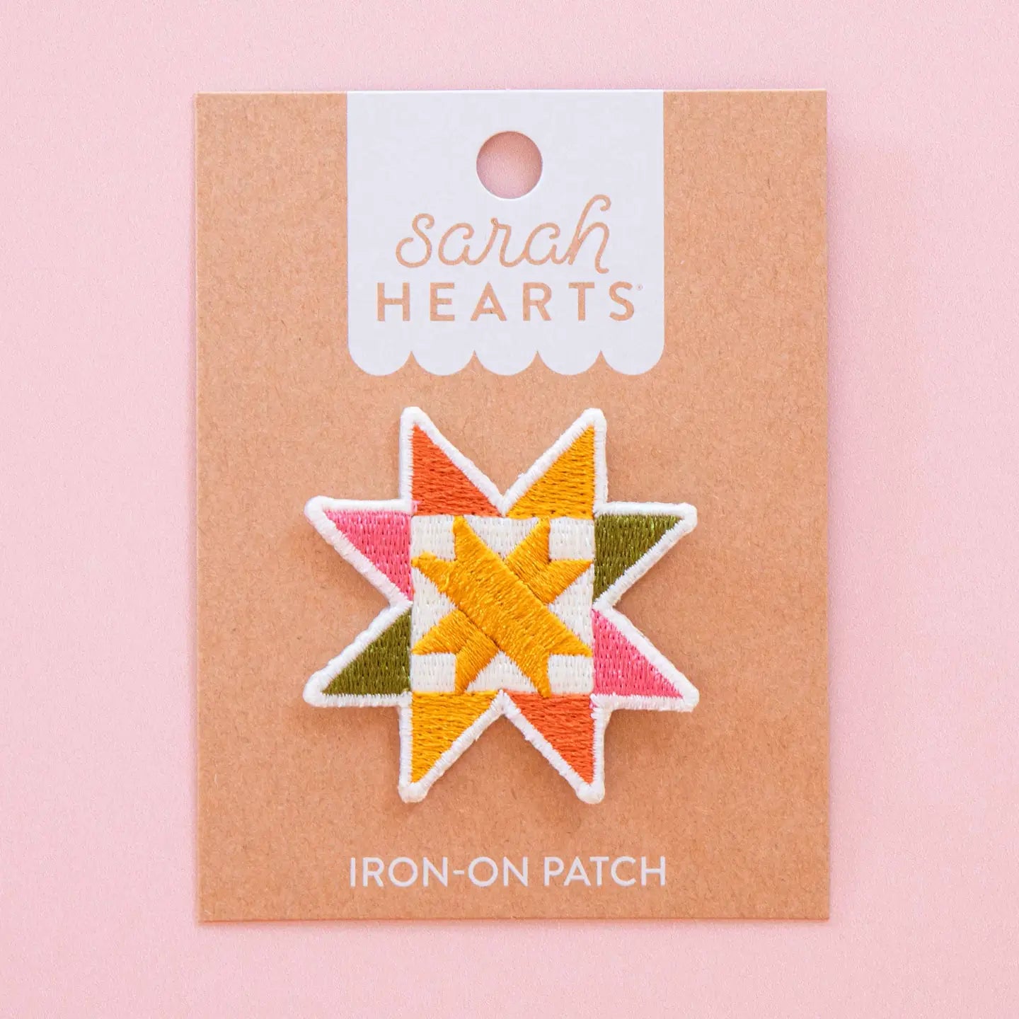 Sarah Hearts Iron-On Patch