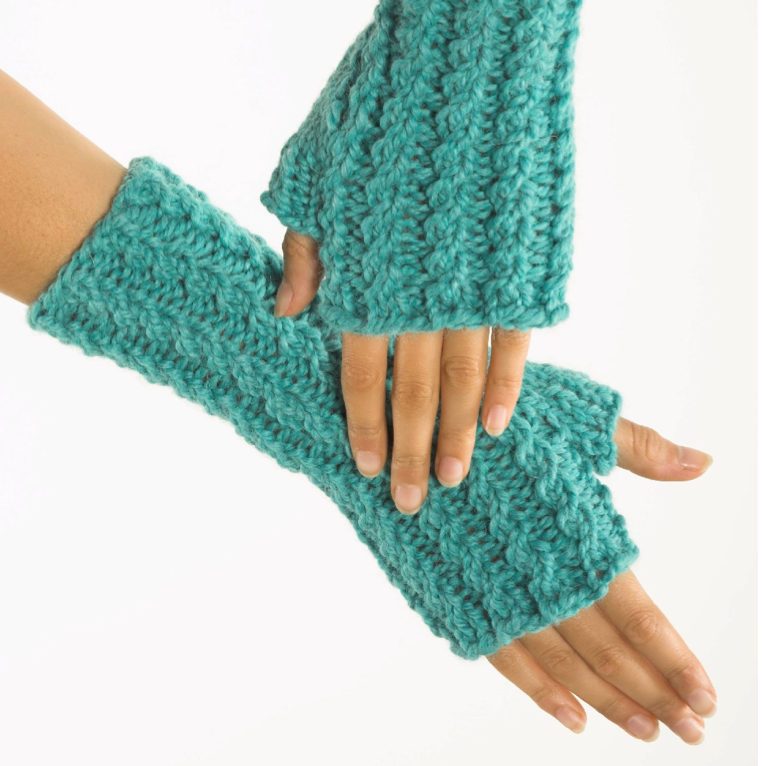 Baby Alpaca Chunky Fingerless Gloves Kit