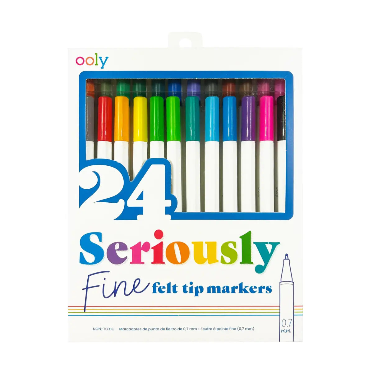 Seriously: Fine Felt Tip Markers (Set of 24)