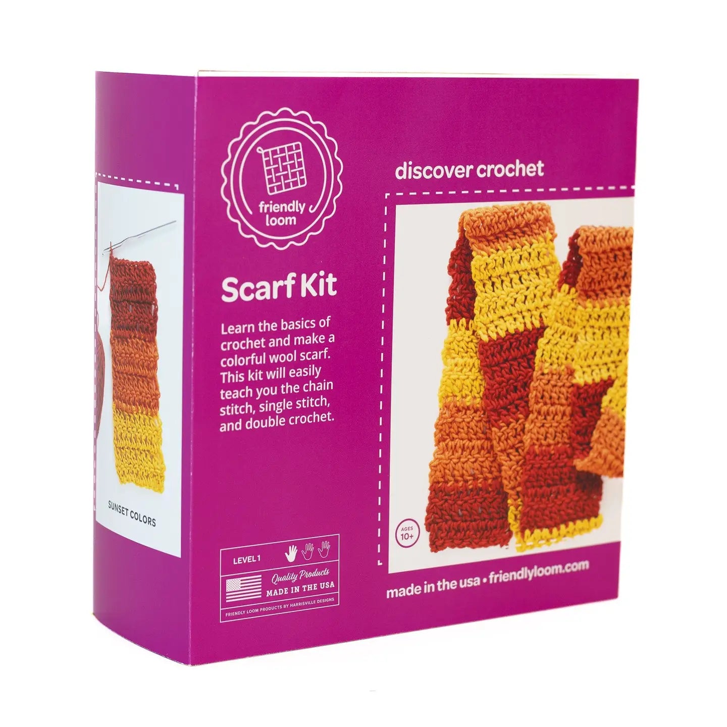 Discover Crochet Scarf Kit