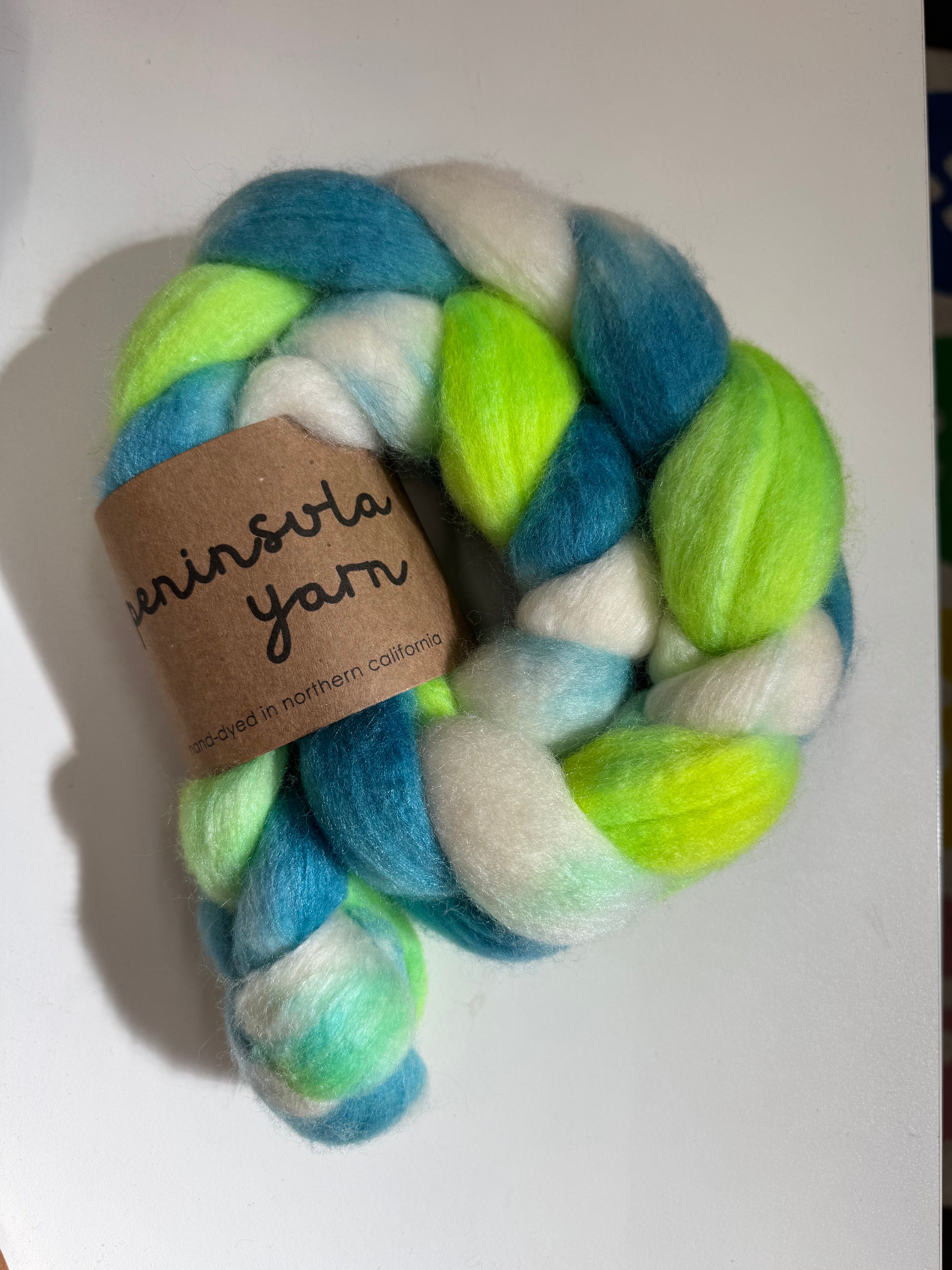 Polwarth/Silk Combed Top - Peninsula Yarn Fiber