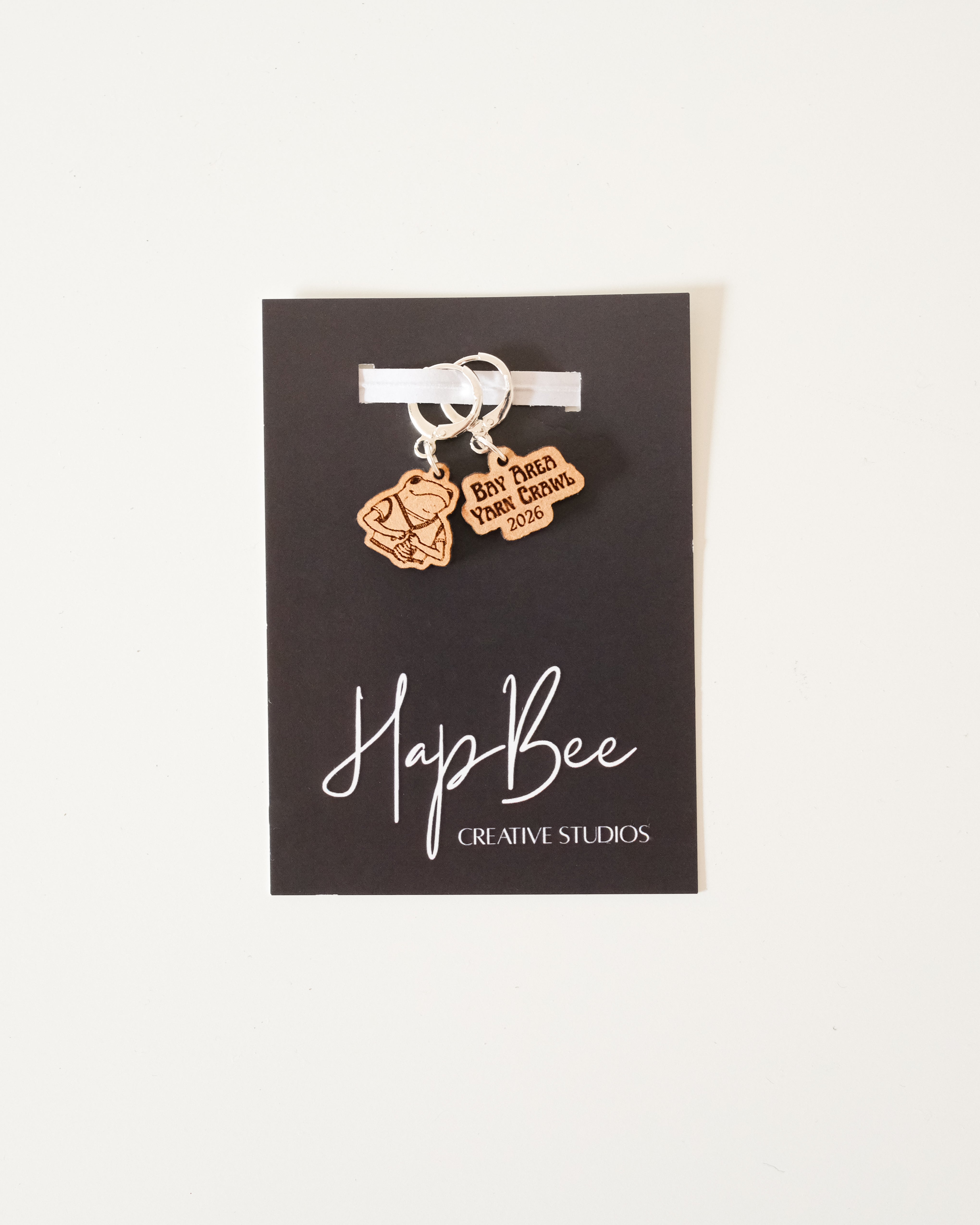 HapBee Stitch Markers (Set of 2) for the Bay Area Yarn Crawl 2026