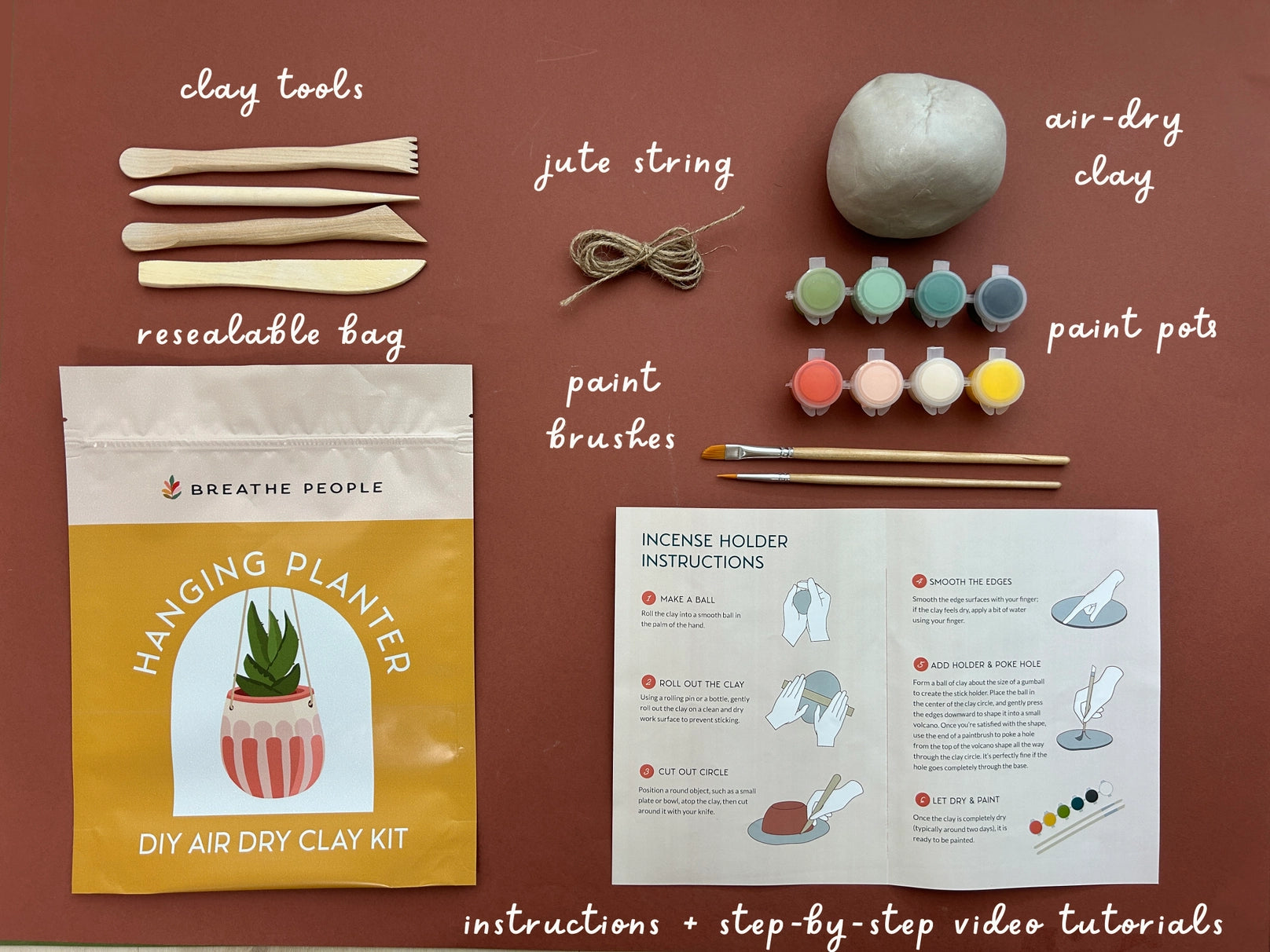 Breathe People Air Dry Clay Kits