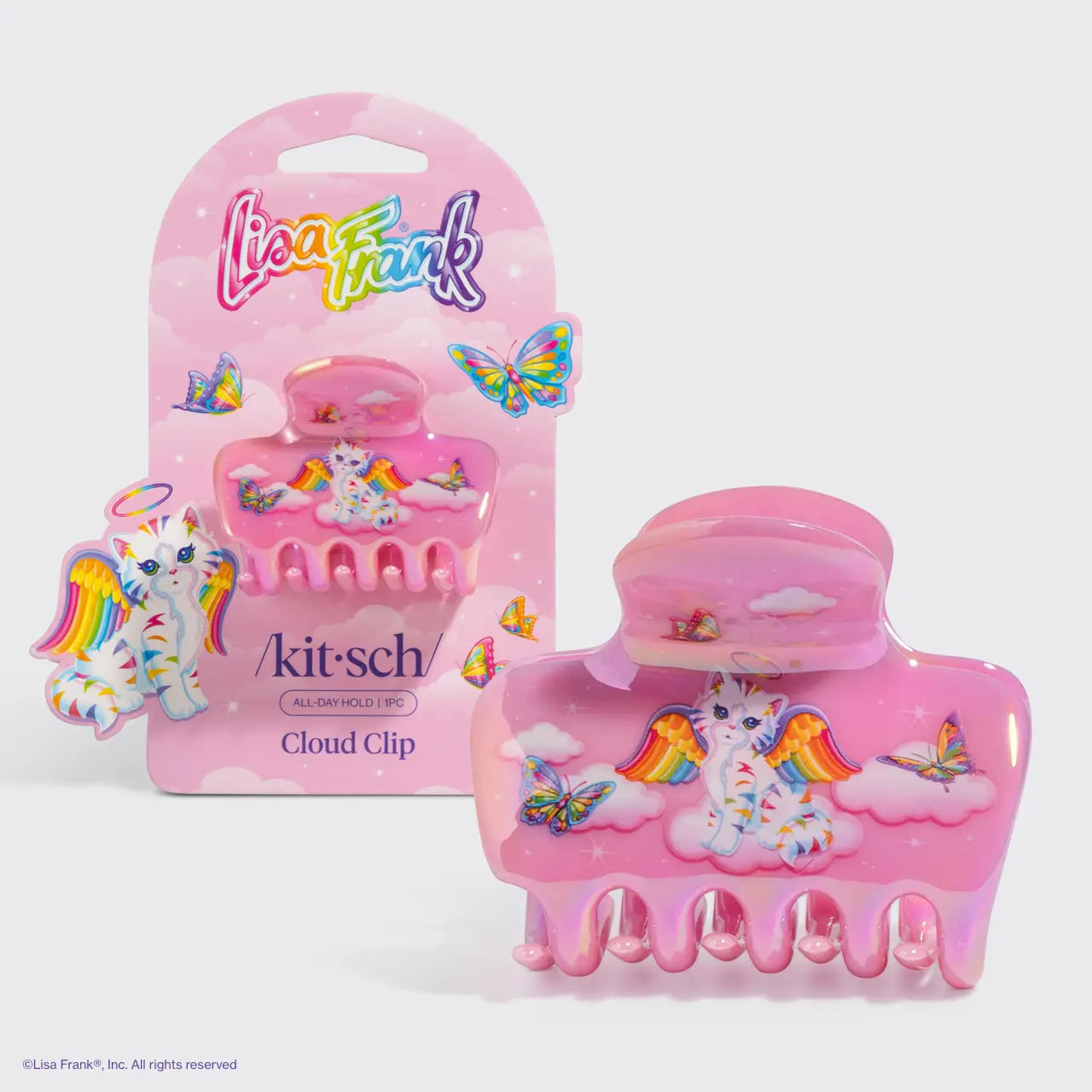 Kitsch X Lisa Frank Cloud Clip in Angel Kitty