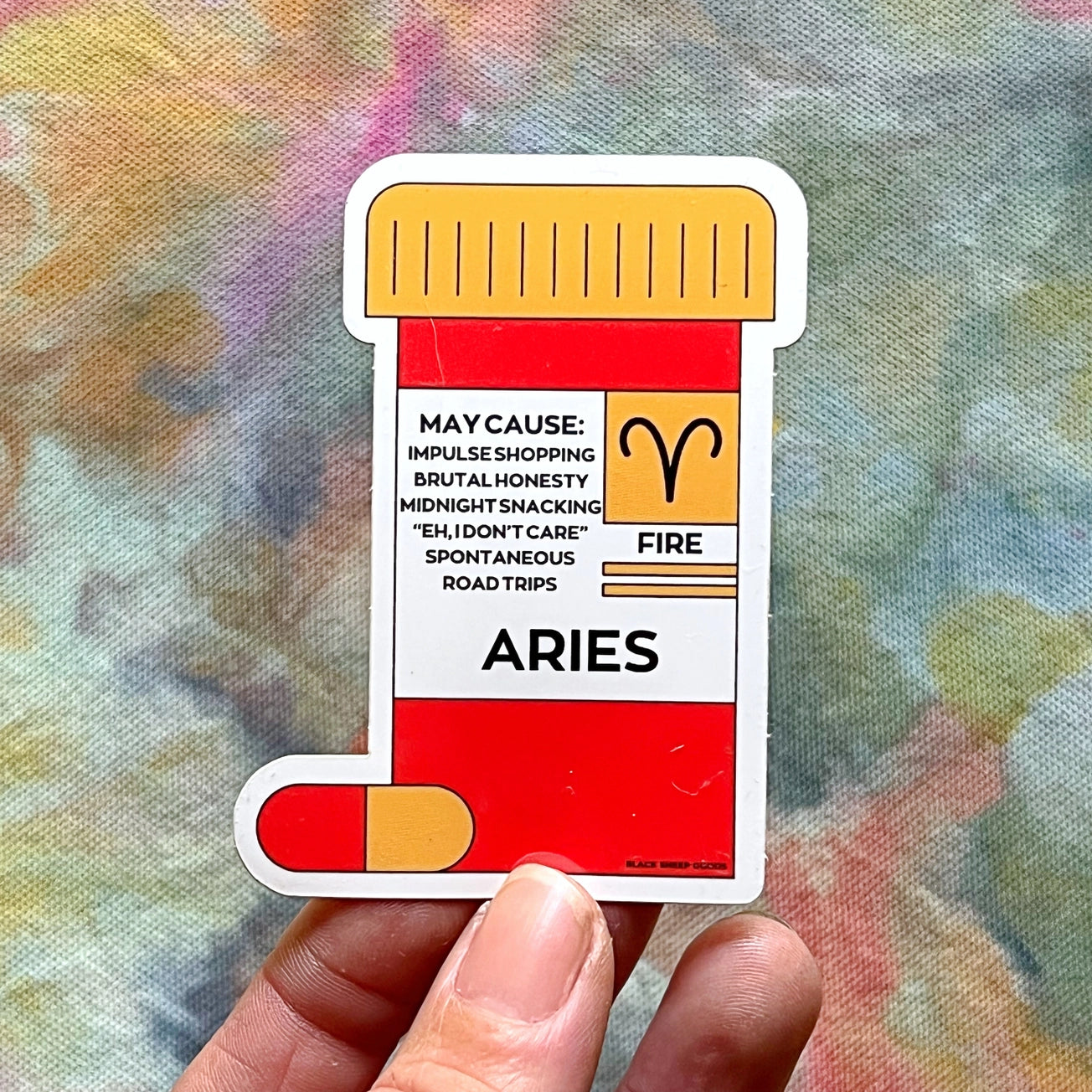 Zodiac Sign Pill Bottle Stickers