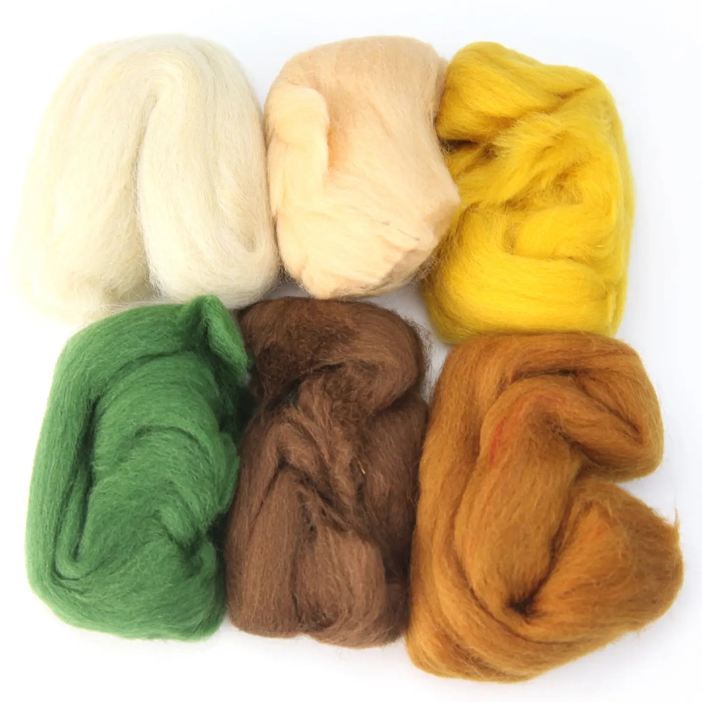 Woolbuddy Color Wool Fiber Packs