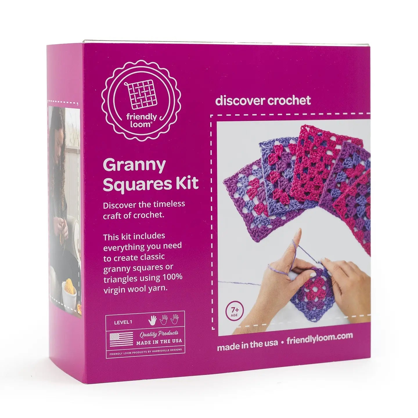 Discover Crochet Granny Square Kit