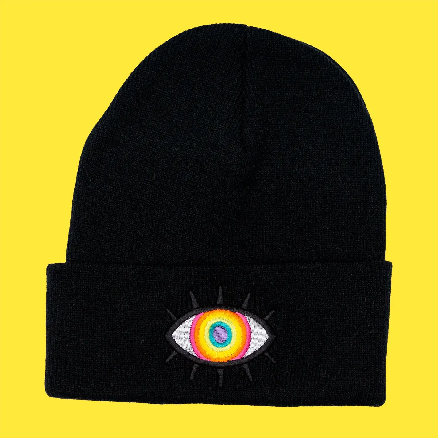 Wokeface Rainbow Eye Beanies