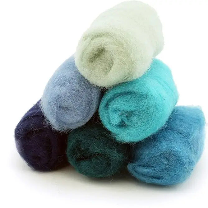 Woolbuddy Corriedale Wool Fiber Sampler Packs