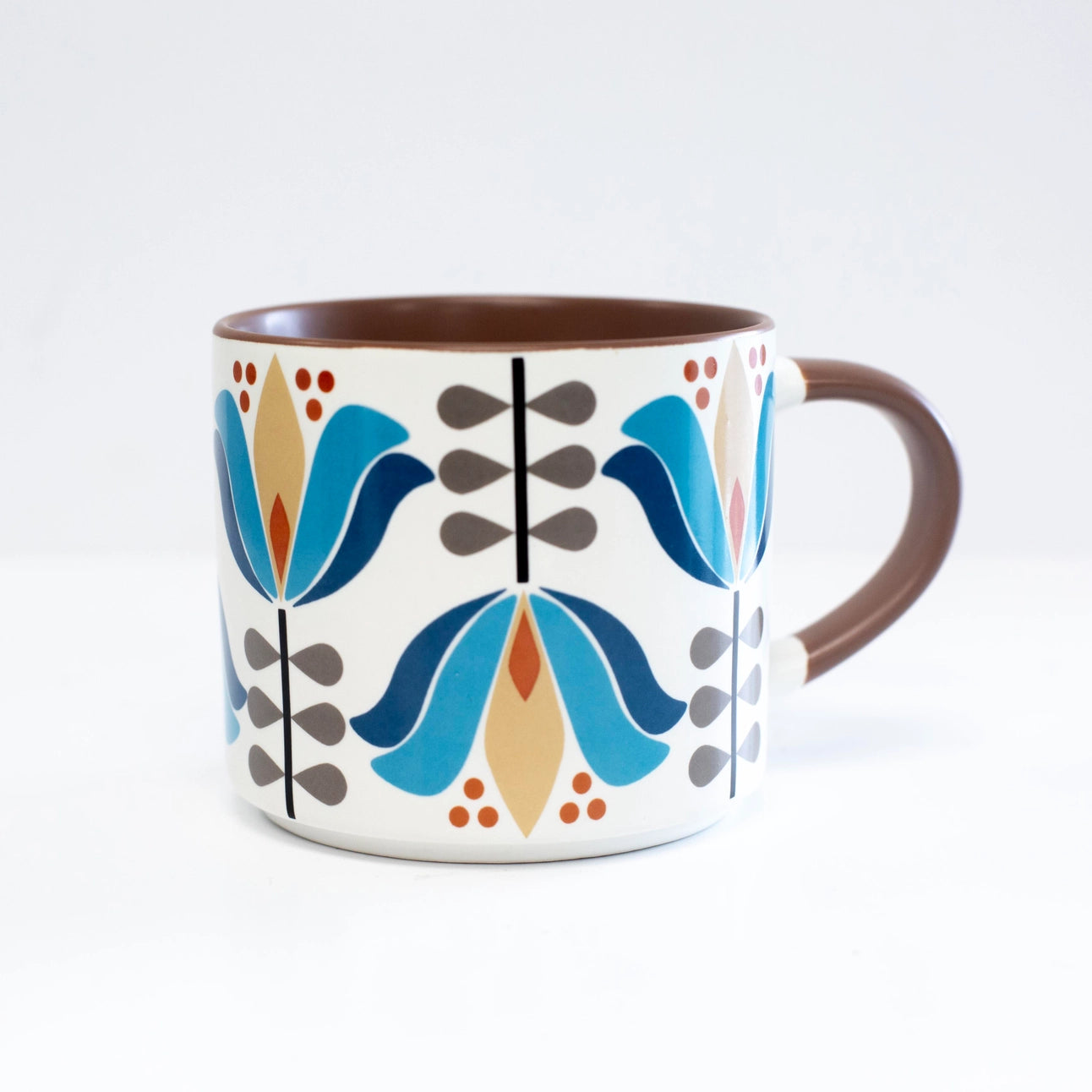Mid Century Modern Matte Stackable Coffee Mug