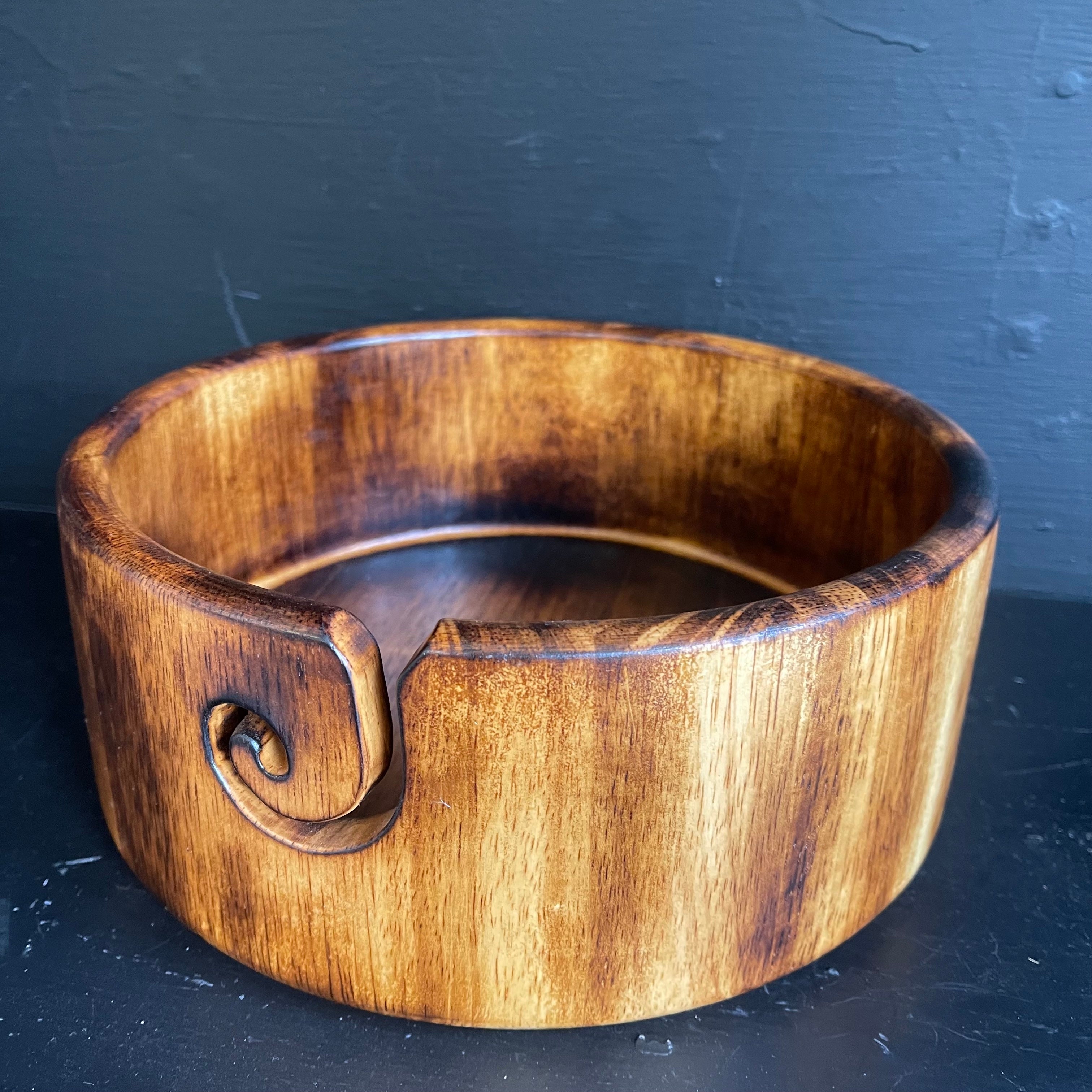 Dean Hood Project/Yarn Container (Burnished Round Bowl)
