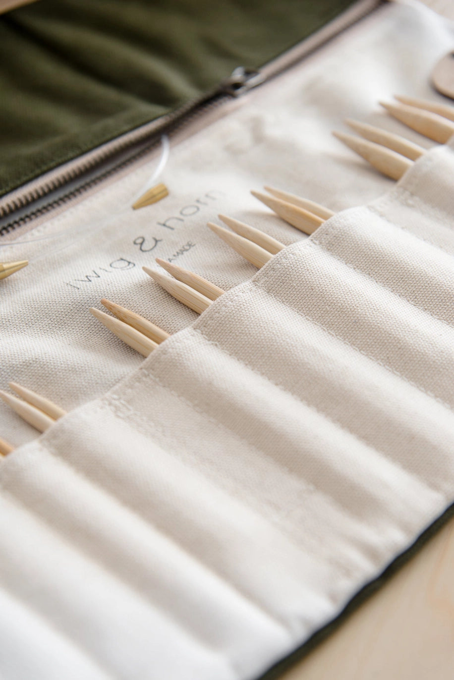 Twig & Horn Standard Canvas Interchangeable Needle Case