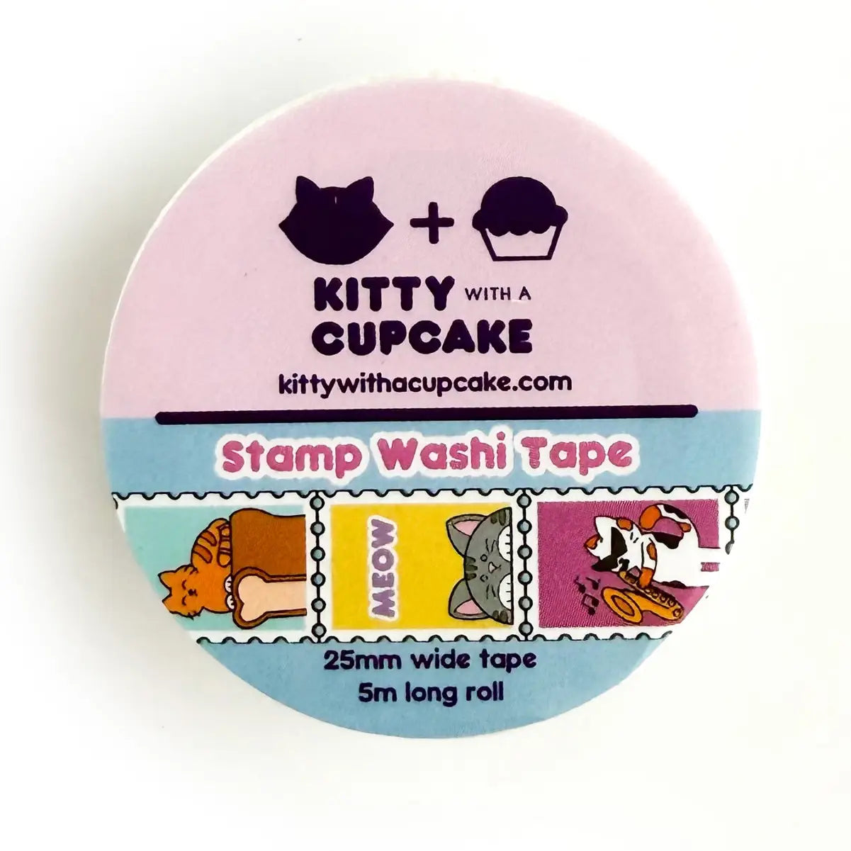 Kitty with a Cupcake Washi Tape