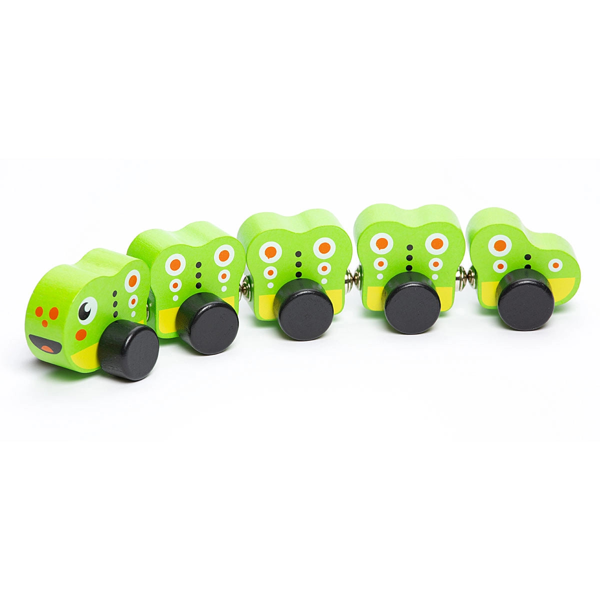 Wise Elk Wooden Caterpillar Train
